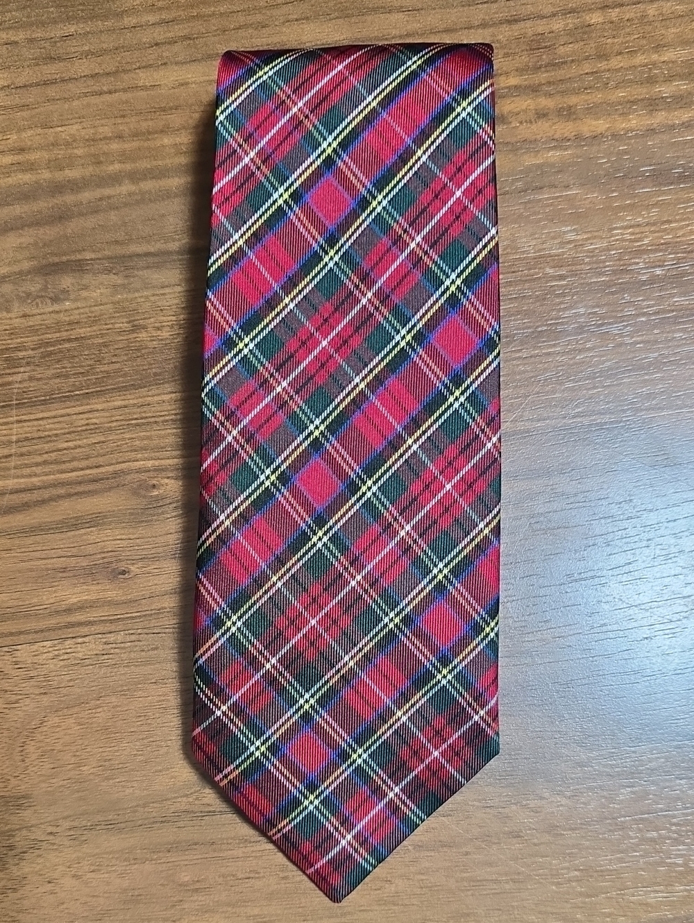 Jos. A. Bank Executive Collection Red Tartan Plaid Men's Tie